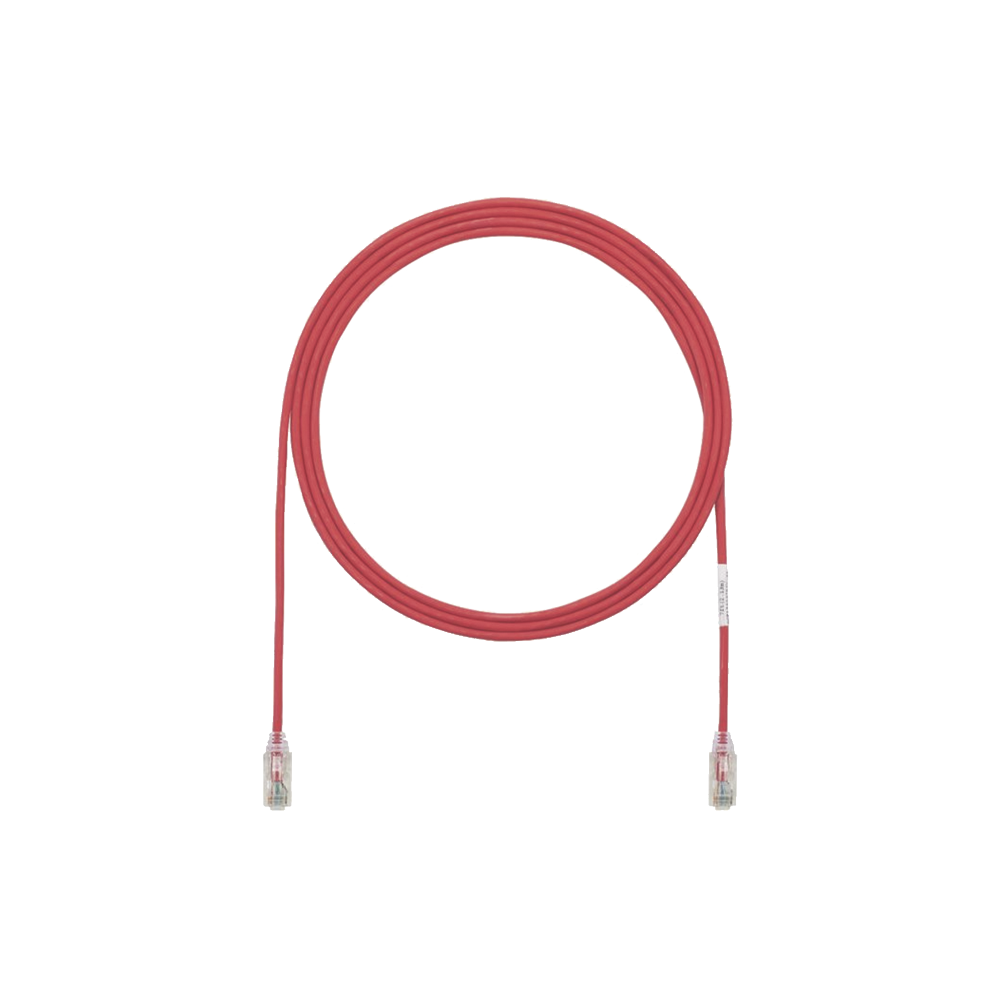 Patch Cord TX6 UTP Cat6 Diámetro Reducido (28AWG) Color Rojo 5ft - SILYMX