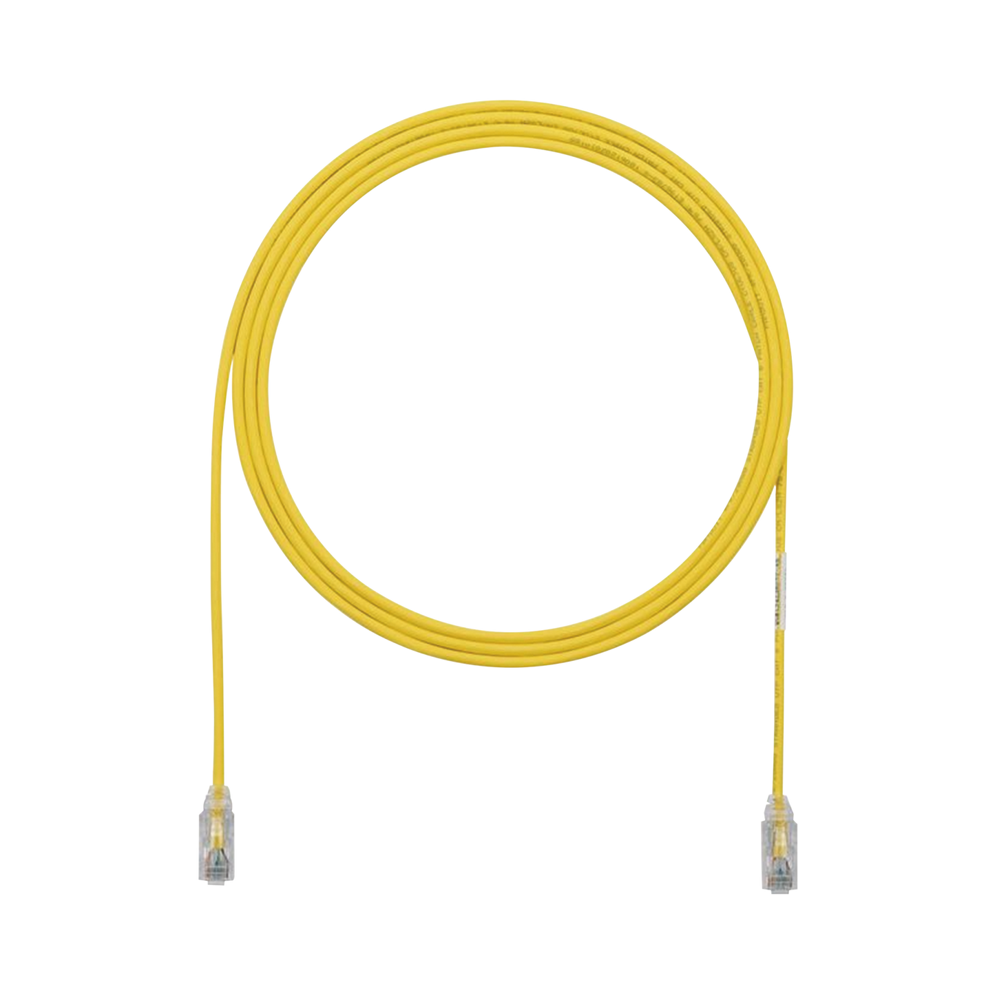 Patch Cord TX6 UTP Cat6 Diámetro Reducido (28AWG) Color Amarillo 7ft - SILYMX