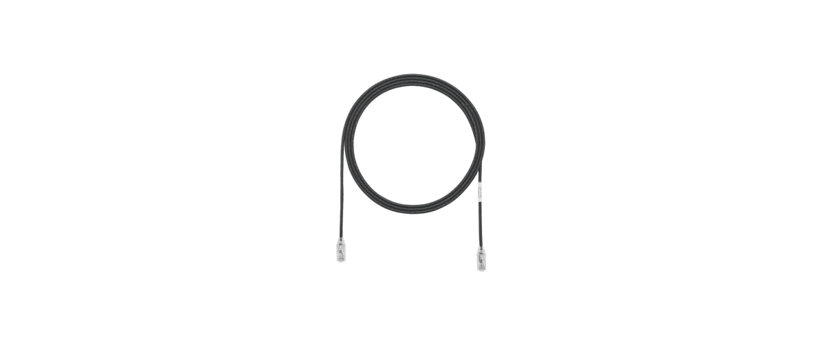 Patch Cord Cat 6PANDUITUTP28SP8INBLPatch Cord TX6, UTP Cat6, Diámetro Reducido (28AWG), Color Negro, 8in (20.2cm) - SILYMX