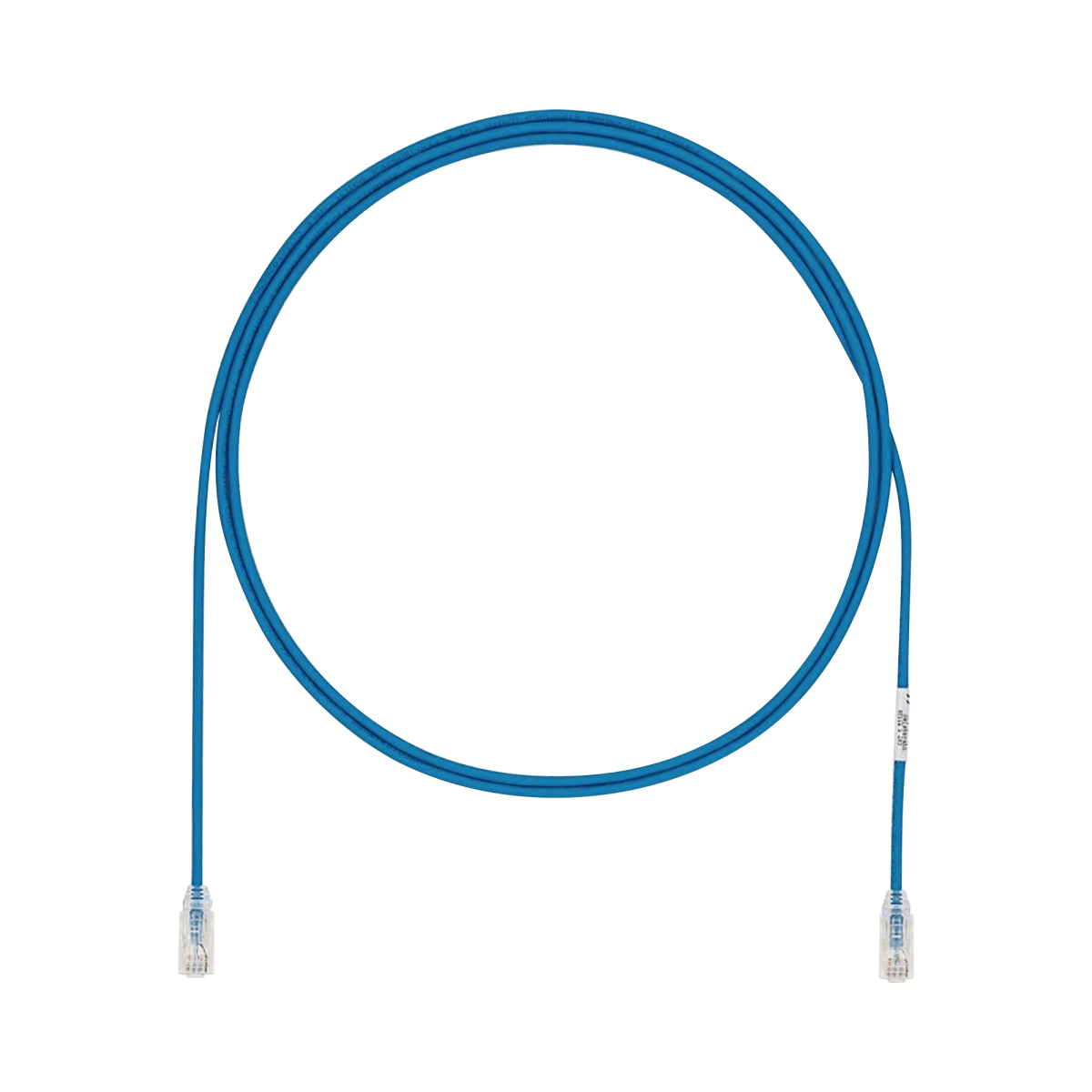 Patch Cord UTP Cat6A, CM/LSZH, Diámetro Reducido (28AWG), Color Azul, 12ft - SILYMX