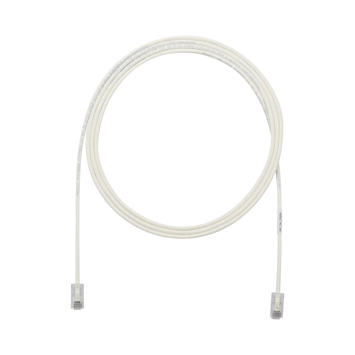 Patch Cord UTP Cat6A, CM/LSZH, Diámetro Reducido (28AWG), Color Blanco Mate, 20ft - SILYMX