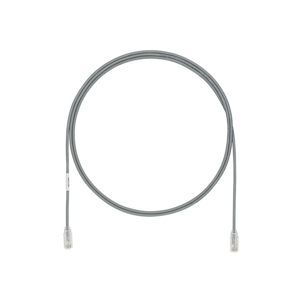 Patch Cord UTP Cat6A, CM/LSZH, Diámetro Reducido (28AWG), Color Gris, 20 ft - SILYMX