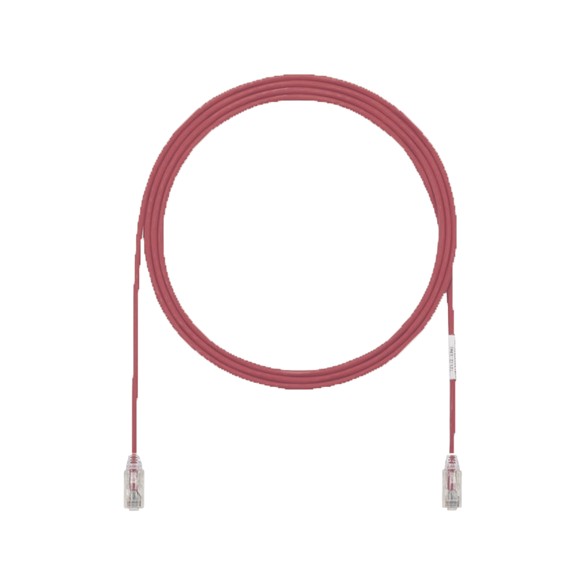 Patch Cord UTP Cat6A, CM/LSZH, Diámetro Reducido (28AWG), Color Rojo, 3ft - SILYMX