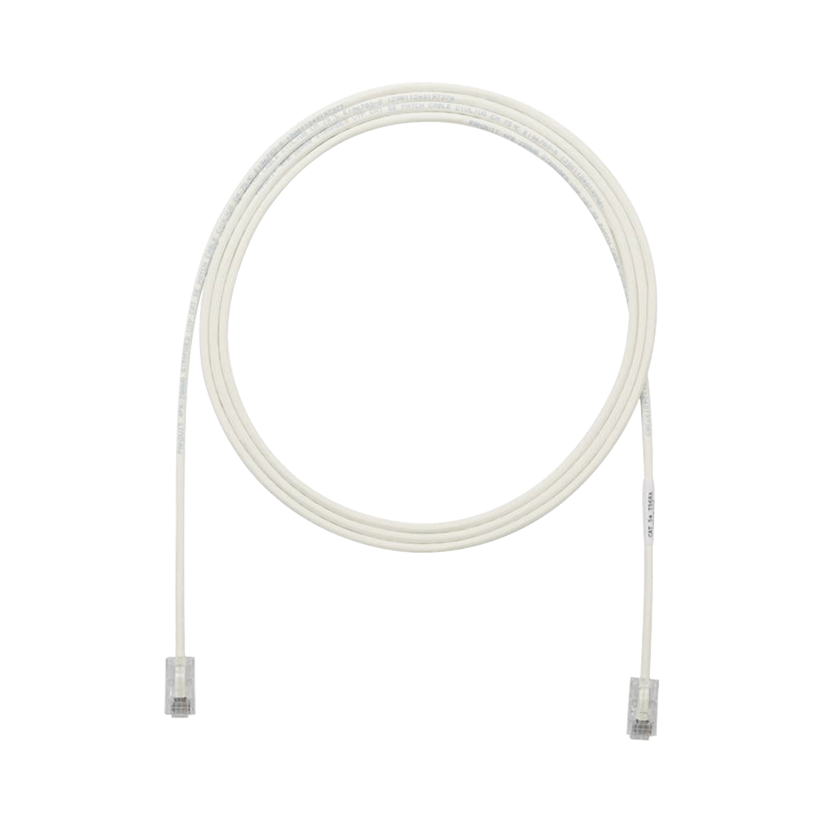 Patch Cord UTP Cat6A, CM/LSZH, Diámetro Reducido (28AWG), Color Blanco Mate, 5ft - SILYMX