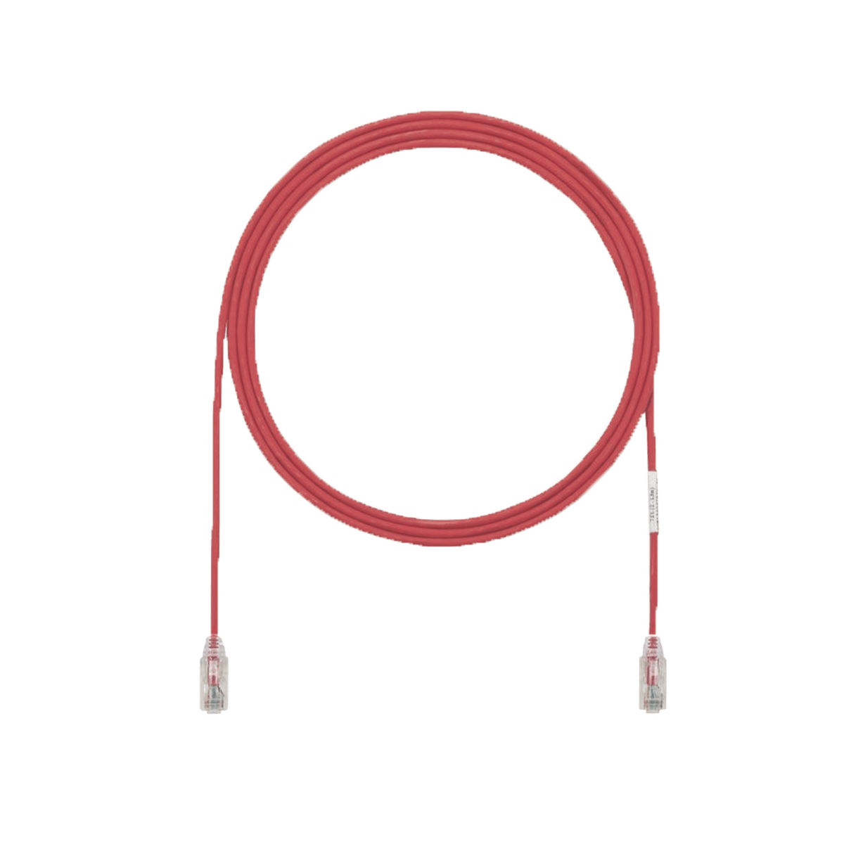 Patch Cord UTP Cat6A, CM/LSZH, Diámetro Reducido (28AWG), Color Rojo, 5ft - SILYMX