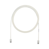 Patch Cord UTP Cat6A CM/LSZH Diámetro Reducido (28AWG) Color Blanco Mate 7ft - SILYMX