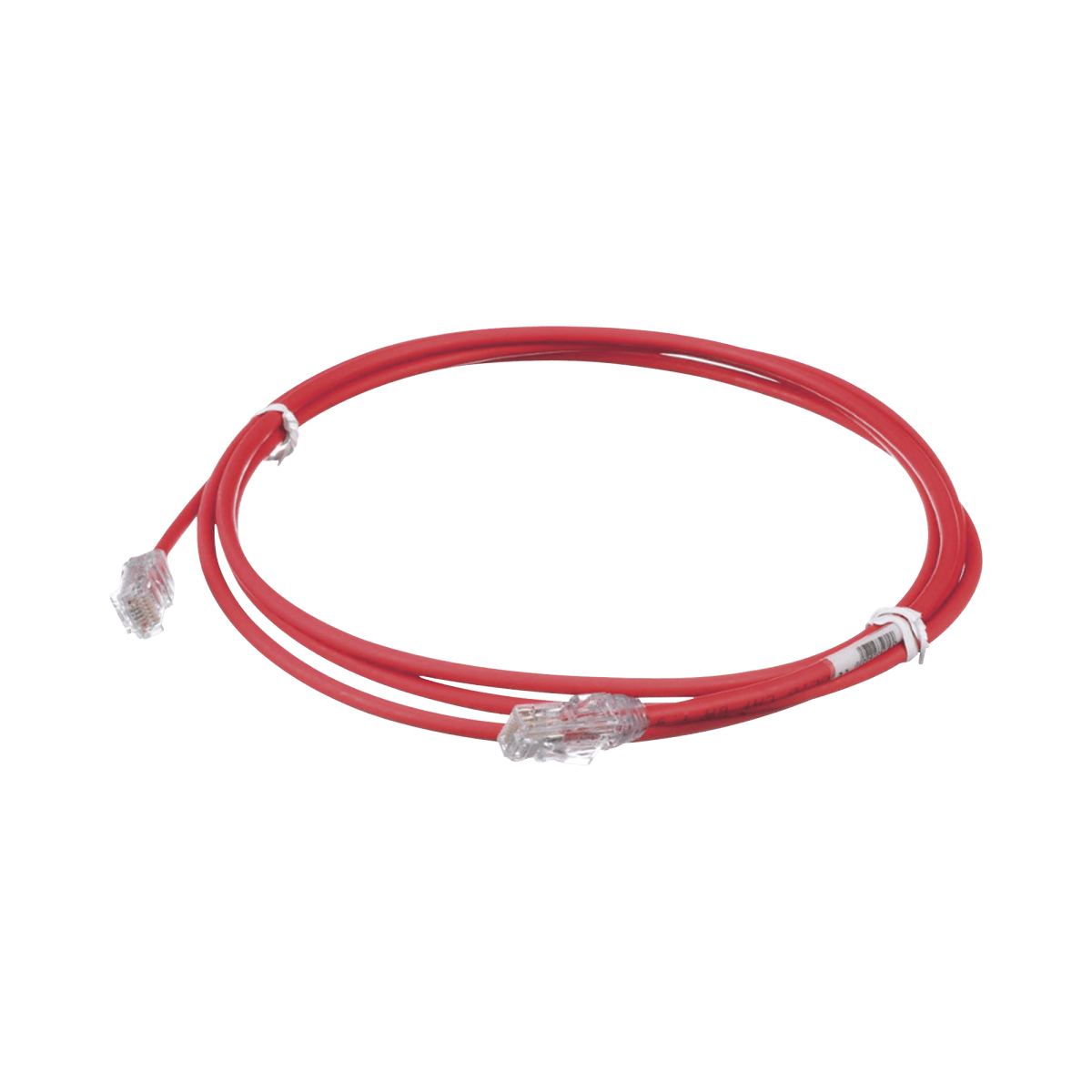 Patch Cord UTP Cat6A, CM/LSZH, Diámetro Reducido (28AWG), Color Rojo, 7ft - SILYMX