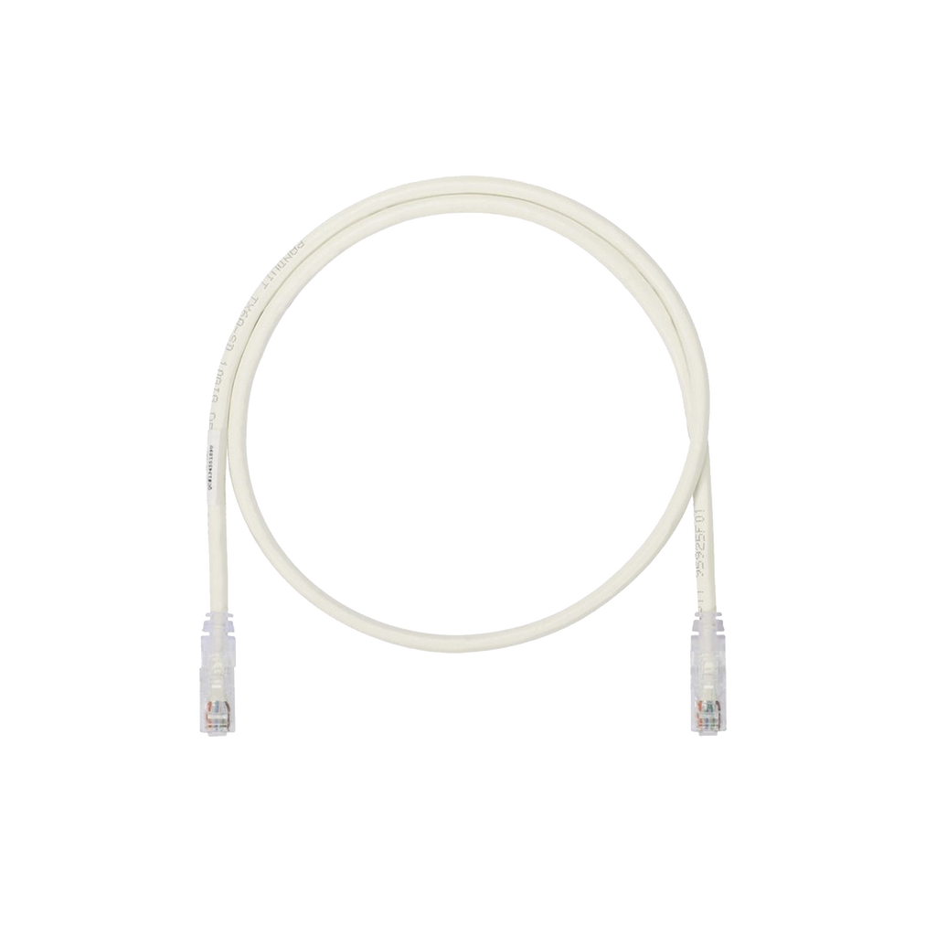 Patch Cord UTP, Cat6A, 24 AWG, CM, Color Blanco, 1ft