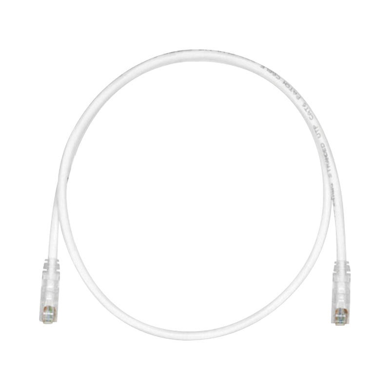 Patch Cord TX6 UTP Cat6 24 AWG CM/LSZH Color Blanco Mate 15ft - SILYMX