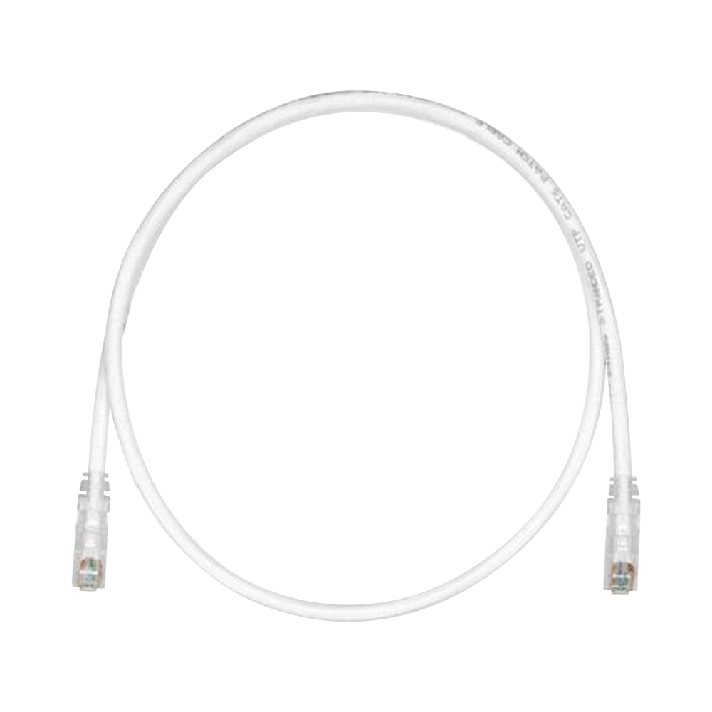 Patch Cord TX6 UTP Cat6 24 AWG CM/LSZH Color Blanco Mate 30ft - SILYMX