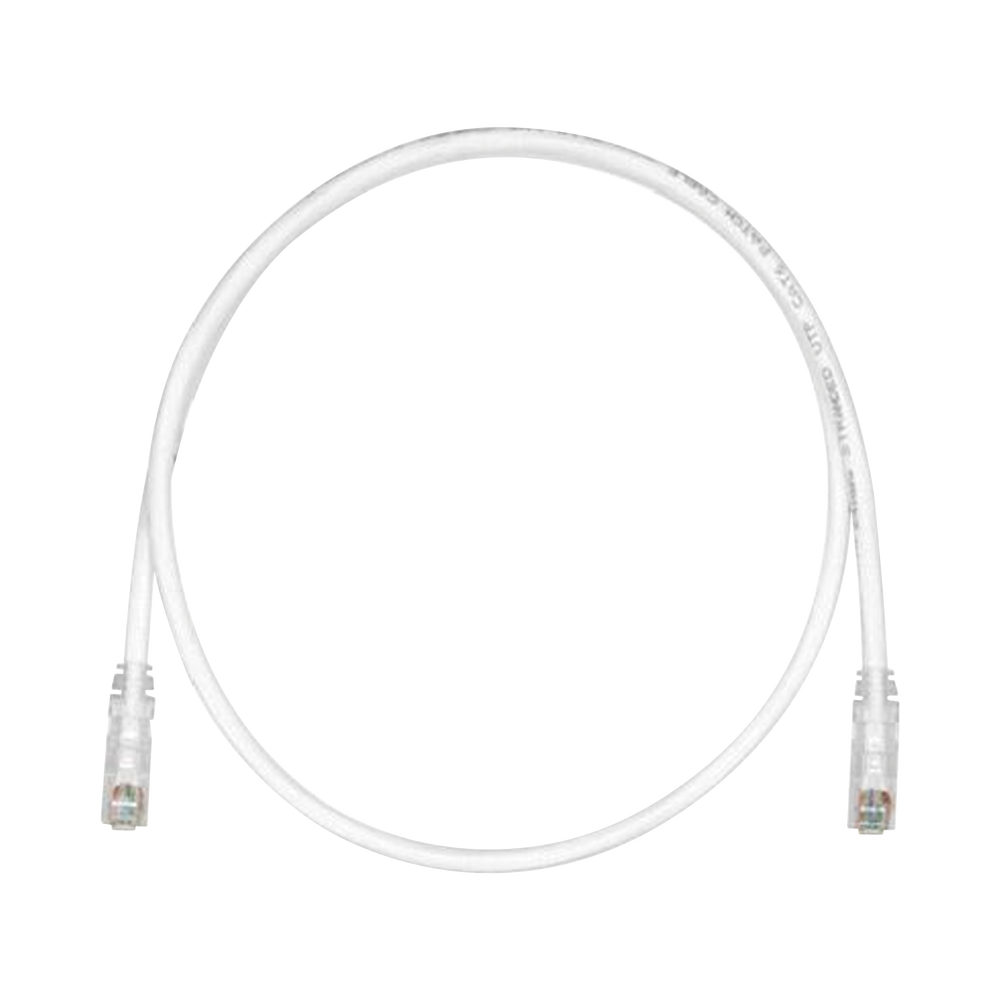 Patch Cord TX6 UTP Cat6 24 AWG CM/LSZH Color Blanco Mate 30ft