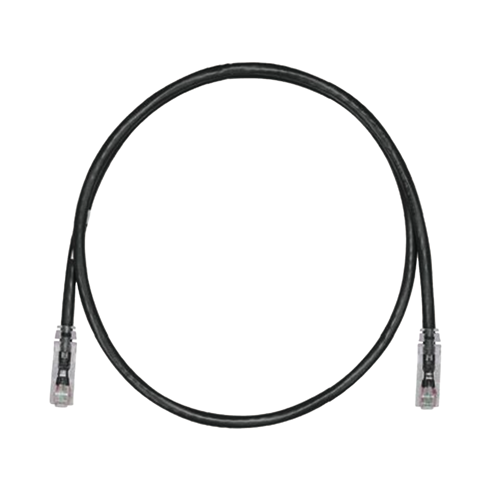 Patch Cord TX6 UTP Cat6 24 AWG CM/LSZH Color Negro 3 ft - SILYMX