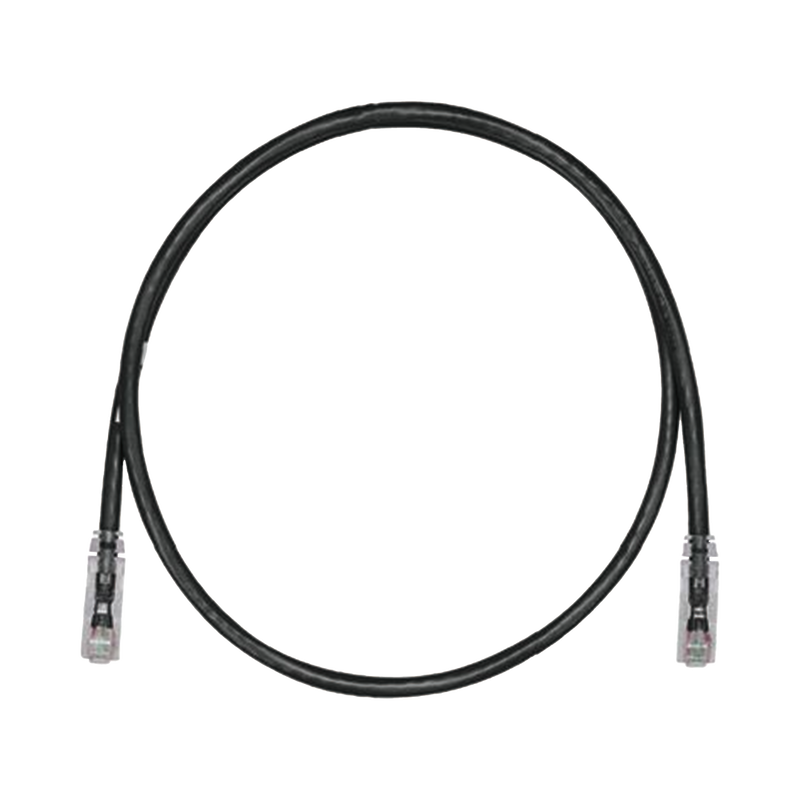Patch Cord TX6 UTP Cat6 24 AWG CM/LSZH Color Negro 3 ft - SILYMX