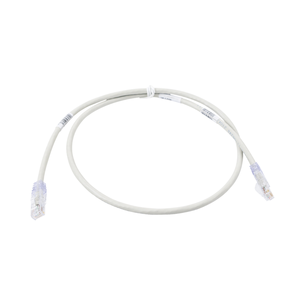 Patch Cord TX6 UTP Cat6 24 AWG CM/LSZH Color Gris 3ft - SILYMX