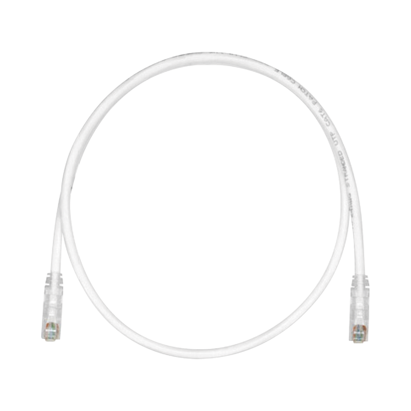 Patch Cord TX6 UTP Cat6 24 AWG CM/LSZH Color Blanco Mate 5ft - SILYMX