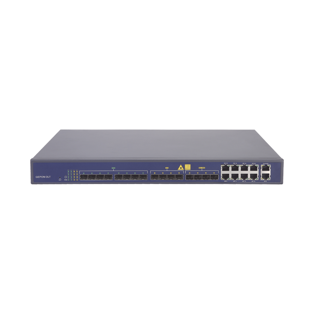 OLT de 8 puertos EPON con 16 puertos Uplink (8 puertos Gigabit Ethernet + 4 puertos SFP + 4 puertos SFP+), hasta 512 ONUs - SILYMX