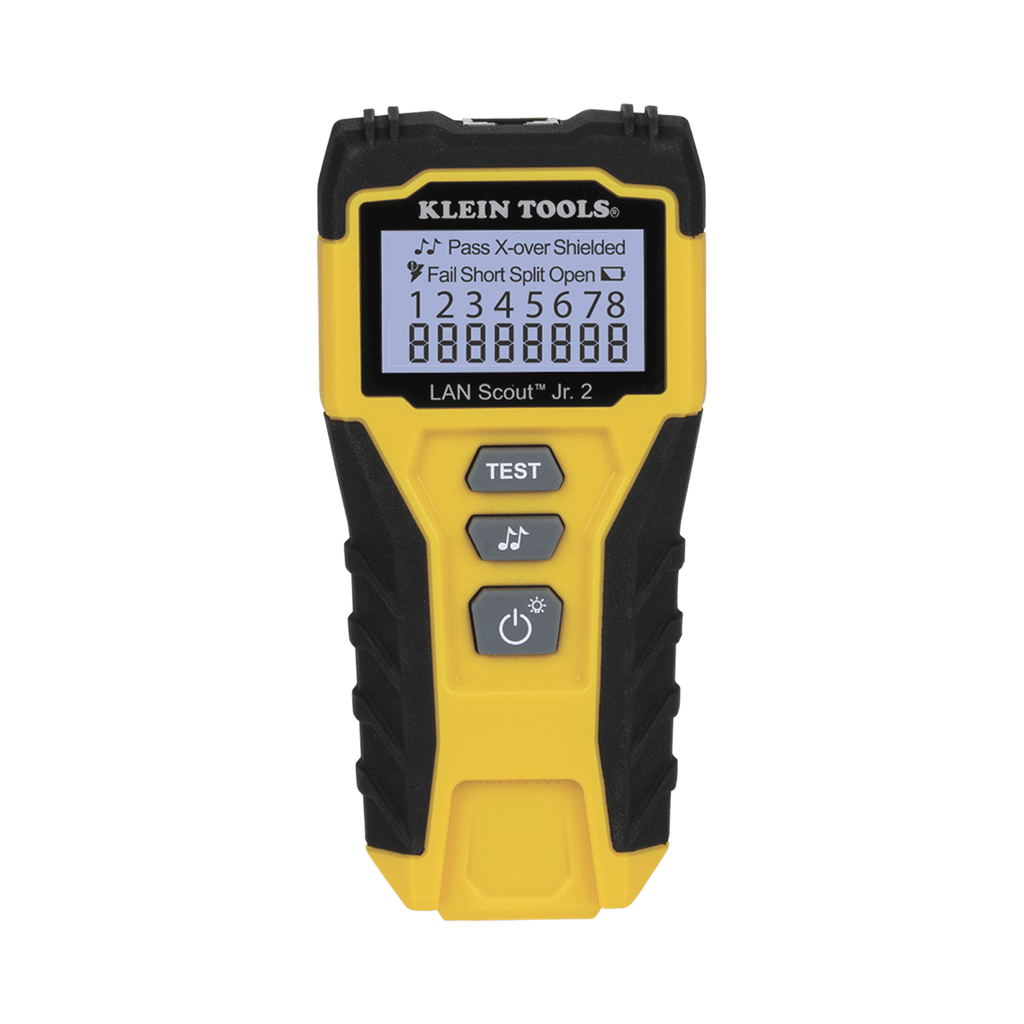 Tester de Cable LAN Scout™ Jr. 2/ Para: Prueba aprobada/ Error de Cableado/ Falla de Circuito Abierto o Cortocircuito/ Par Dividido/ Blindaje. - SILYMX