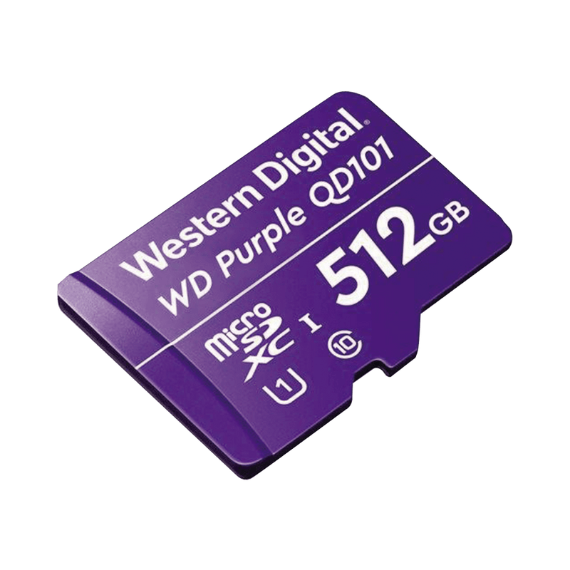 Memoria microSD de 512 GB PURPLE, Especializada Para Videovigilancia, 10 VECES MAYOR DURACIÓN, 3 AÑOS DE GARANTIA - SILYMX