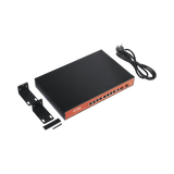 Switch Administrable Capa 2 de 8 puertos 10/100/1000 PoEaf/at + 2 x SFP Gigabit, con respaldo para energía solar - SILYMX