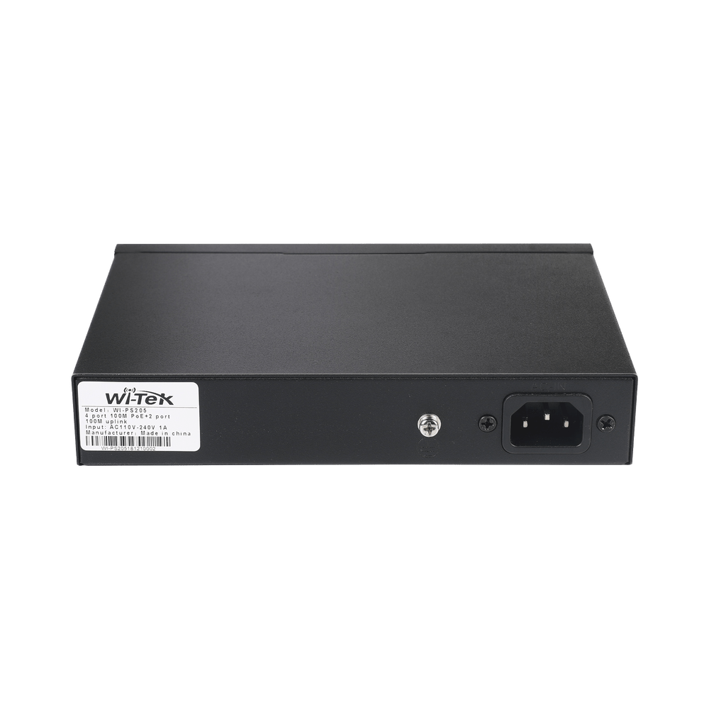 Switch PoE (802.3af/at/bt) / No administrable de largo alcance / Hasta 250m / 4x10/100Mbps (PoE) + 2x10/100Mbps Uplink / Presupuesto 65 W - SILYMX