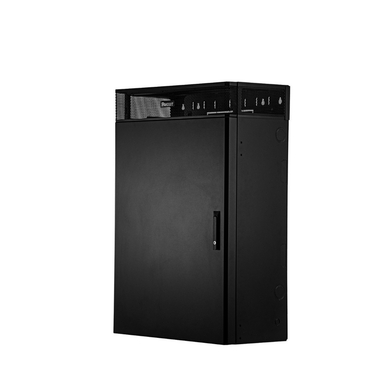 Gabinete De Montaje En Pared Trueedge™ Con 6 Ur Para Equipo Activo Y 6 Ur Para Paneles De Parcheo Fabricado En Acero Color Negro - SILYMX