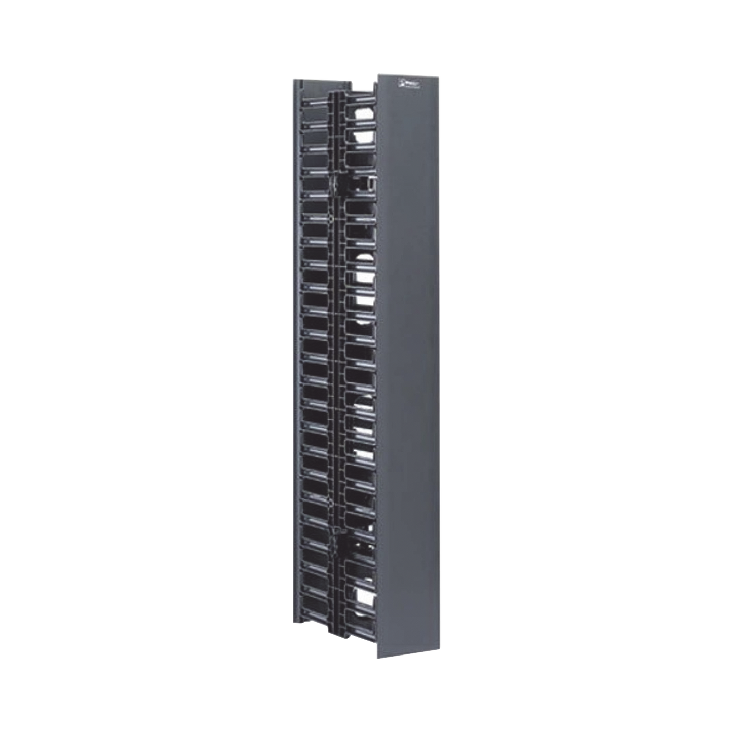 Organizador Vertical Doble Netrunner De 22.5 Ur 4.9In De Ancho Color Negro - SILYMX