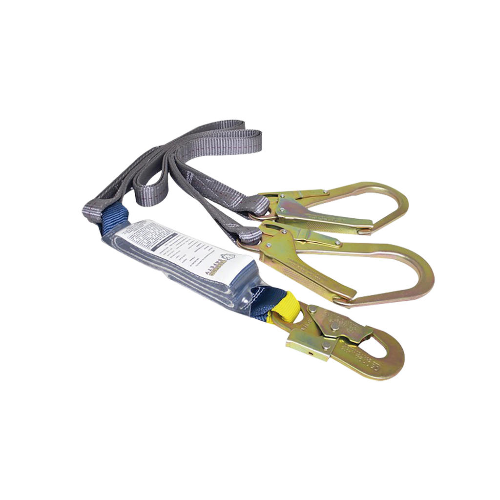 Cable Amortiguador de Caída con Doble Gancho de Sujeción. Ideal para Escalar Torres o Estructuras. - SILYMX
