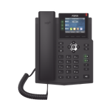 Teléfono IP Empresarial con Estándares Europeos, 6 lineas SIP con pantalla LCD a color, puertos Gigabit, IPv6, Opus y conferencia de 3 vías, PoE/DC - SILYMX