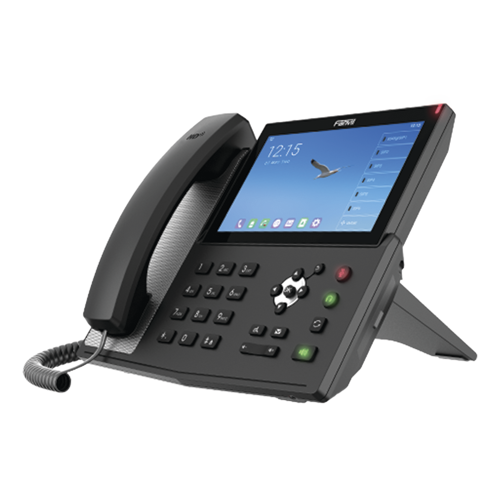 Teléfono IP Android Empresarial para 20 lineas SIP, pantalla táctil, Wi-Fi y Bluetooth, PoE, hasta 112 botones DSS, puertos Gigabit, soporta recepción de video. - SILYMX