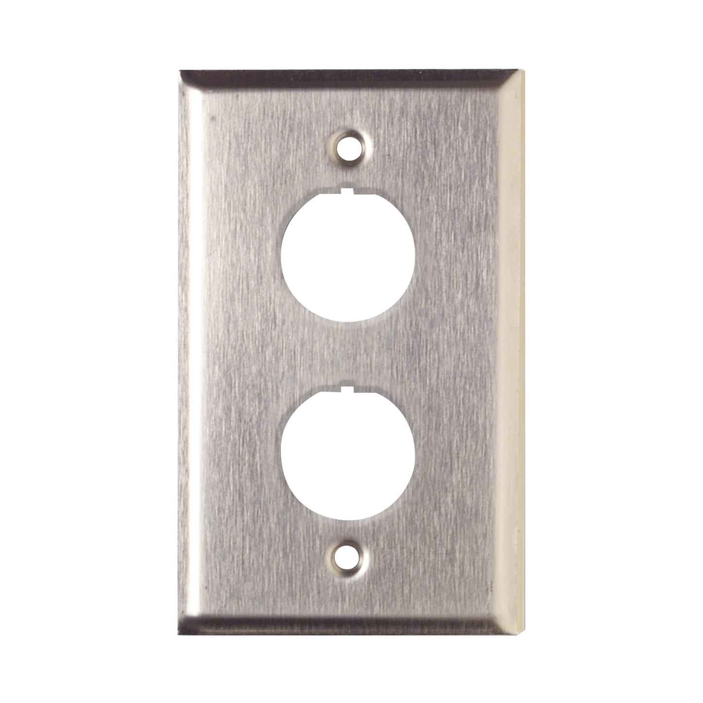 Placa de Pared Reforzada de Acero Inoxidable Para Uso Industrial de 2 Puertos - SILYMX