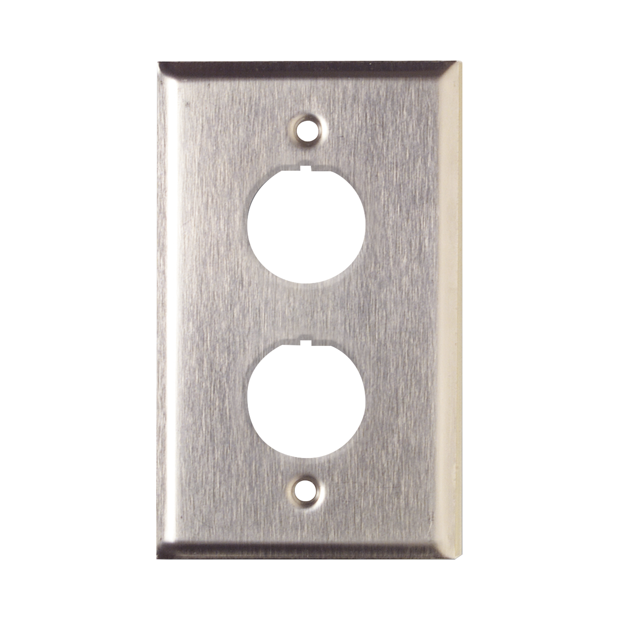 Placa de Pared Reforzada de Acero Inoxidable Para Uso Industrial de 2 Puertos - SILYMX