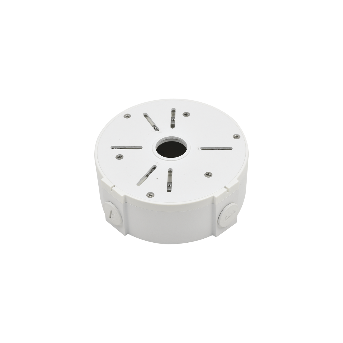 Caja de Conexiones Universal / Uso en Interior / Fabricada en Metal / Color Blanco / Uso en Bala - Domo - Turret - SILYMX