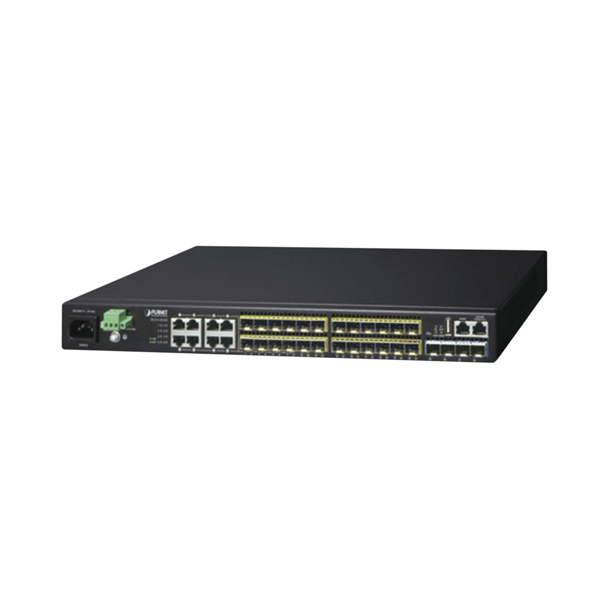 Switch Core Capa 3, 24 Puertos SFP 100/1000X, 8 Puertos Compartidos Gigabit Ethernet, 4 Puertos SFP de 10 Gbps - SILYMX
