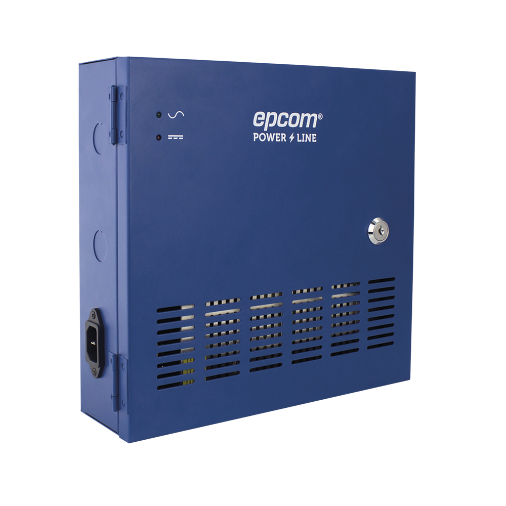 Fuente de Poder Profesional HEAVY DUTY @ 16 Amperes 8 Canales Hasta 2A por Salida Ajuste independiente de 11 a 15 Vcc por Salida Protección Contra Sobrecargas Filtro de Ruido Especial para Cámaras 4K - SILYMX