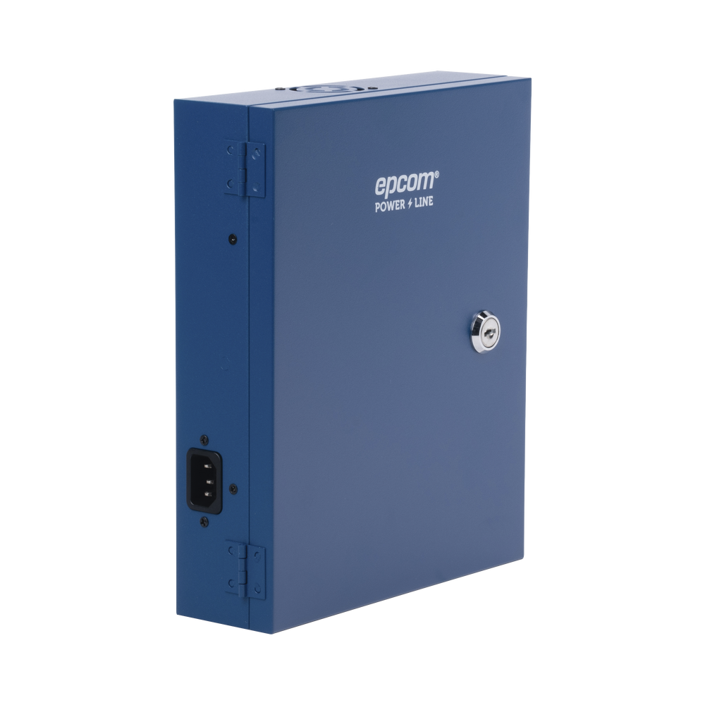 Fuente de Poder Profesional HEAVY DUTY @ 16 Amperes 8 Canales Hasta 2A por Salida Ajuste independiente de 11 a 15 Vcc por Salida Protección Contra Sobrecargas Filtro de Ruido Especial para Cámaras 4K - SILYMX