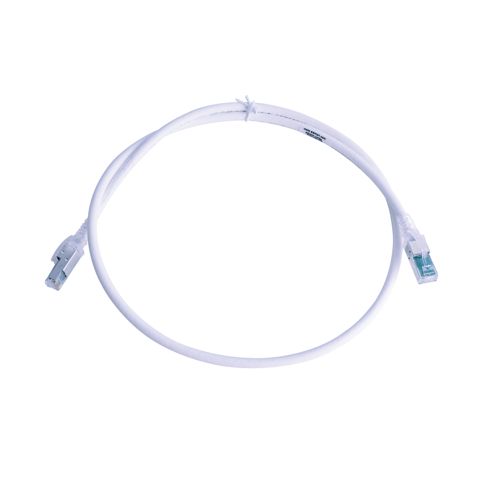 Patch Cord Z-MAX Cat6A S/FTP CM/LS0H 3ft Color Blanco Versión Bulk (Sin Empaque Individual) - SILYMX