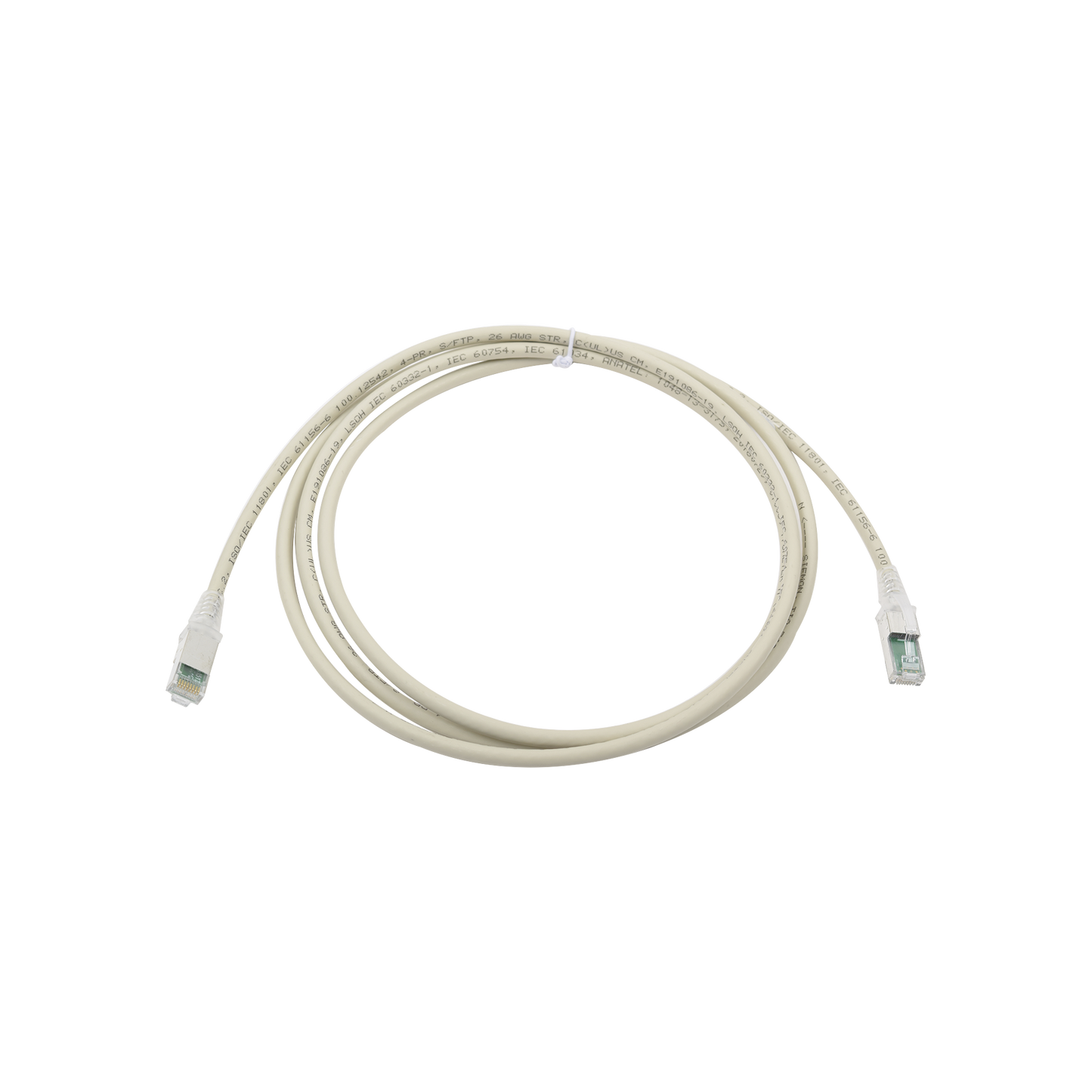 Patch Cord Z-MAX Cat6A S/FTP CM/LS0H 7ft Color Gris Versión Bulk (Sin Empaque Individual) - SILYMX