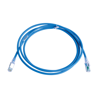 Patch Cord Z-MAX Cat6A S/FTP CM/LS0H 7ft Color Azul Versión Bulk (Sin Empaque Individual) - SILYMX