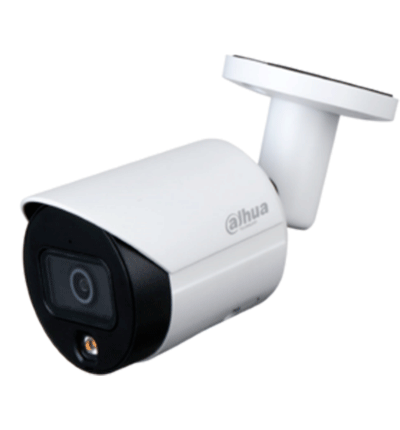 DAHUA IPC-HFW2439S-SA-LED-28 - Camara Bullet IP de 4 Megapixeles/ Full Color/ Lente de 2.8 mm/ Microfono Integrado/ 96 Grados de Apertura/ H.265/ Luz para 30 Mts/ Metalica/ WDR Real de 120 dB/ Ranura para MicroSD/ IP67/ PoE/ - SILYMX