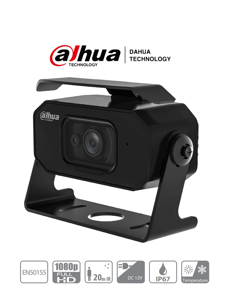 DAHUA HMW3200 - Cámara Cubo para DVR Móvil de 2 Megapixeles/ Lente de 2.8 mm/ 106 Grados de Apertura/ IR para 20 Mts/ A prueba de Choques/ IP67/ Microfono Integrado/ #LoNuevo - SILYMX
