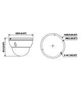 DAHUA IPC-HDBW1230E- Camara IP Domo Antivandalica de 2 Megapixeles/ Lente de 2.8 mm/ 104 Grados de Apertura/ Metalica/ IR de 30 Mts/ IP67/ IK10/ PoE/ DWDR/ - SILYMX
