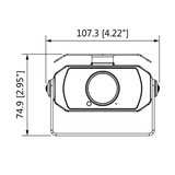 DAHUA HMW3200 - Cámara Cubo para DVR Móvil de 2 Megapixeles/ Lente de 2.8 mm/ 106 Grados de Apertura/ IR para 20 Mts/ A prueba de Choques/ IP67/ Microfono Integrado/ #LoNuevo - SILYMX