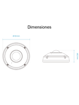 VIVOTEK FE9380HV - Camara IP Fisheye Exterior 5 Megapixeles / H.265/ Vision panorámica 360º/ Smart IR 10mts/ WDR Pro/ Micrófono integrado/ Protección IP66, IK10 / Ciberseguridad Trend Micro/Smart Stream III/ Visión SNV/ NDAA/ONVIF #ARMATUKIT - SILYMX