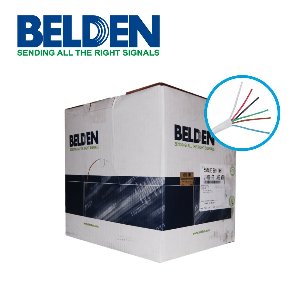 Belden Bobina de Cable de Audio 5504UE 305 Metros Blanco 5504UE 009U1000 - SILYMX
