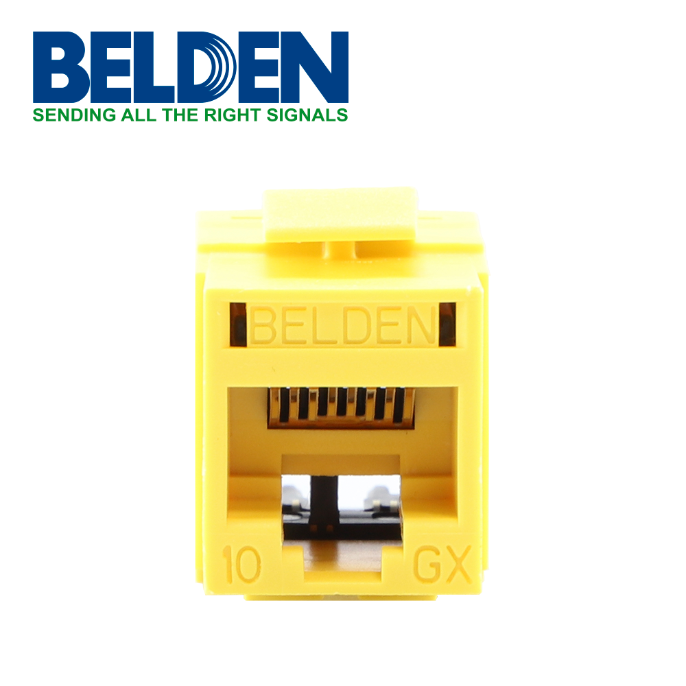 Modulo Jack Rj45 Tipo Keyconnect Con Terminacion Revconnect Categoria 6A 23 A 26 Awg De Impacto Amarillo Rvamjkuyl-S1 - SILYMX