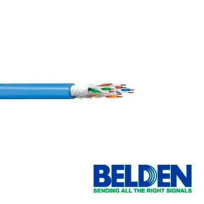 Bobina de Cable UTP Cat6a Belden CMR Riser Azul 305 Metros 10GXW12 0061000 - SILYMX