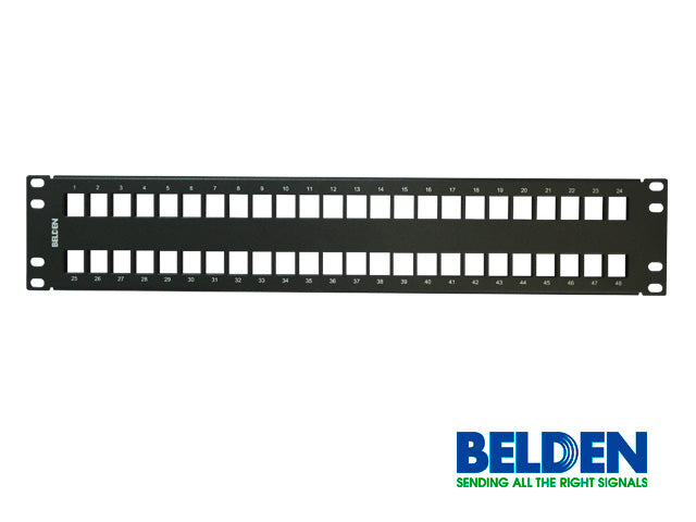 Patch Panel Modular Belden Cat6/6A 48Espacios 2Ur AX103115