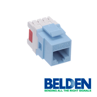 Modulo Jack Rj45 Tipo Keyconnect Con Terminacion Leadframe Categoria 5E 22 A 26 Awg De Impacto Azul - SILYMX