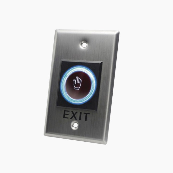 Botón de salida sin contacto/ sensor IR / iluminado / Normalmente abierto y cerrado / Distancia ajustable de detección - SILYMX