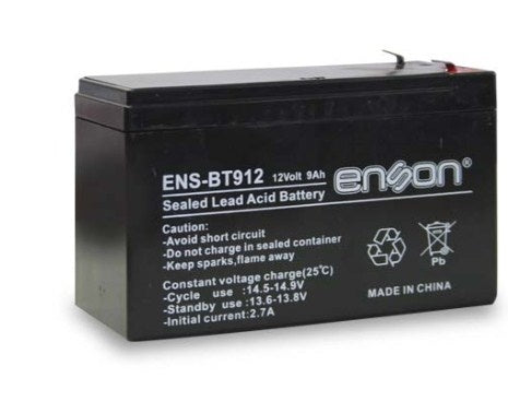 Bateria De Respaldo Enson Ens-bt912 12vdc 9a Base Plomo-acido Para Fuentes De Poder Y Sistemas De Respaldo - SILYMX